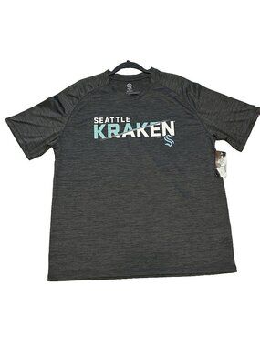 Seattle Kraken Shirt Men’s XL Bluish Grey Short Sleeve T-Shirt NHL Official NWT